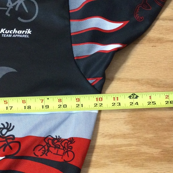XL Kucharik red/black Kokopelli unisex bicycle jersey - Picture 9 of 15